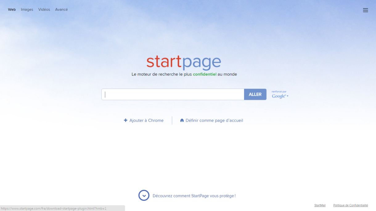 accueil start page