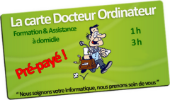 La carte pré-payée Docteur Ordinateur