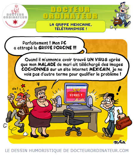 La grippe mexicaine, télétransmise !