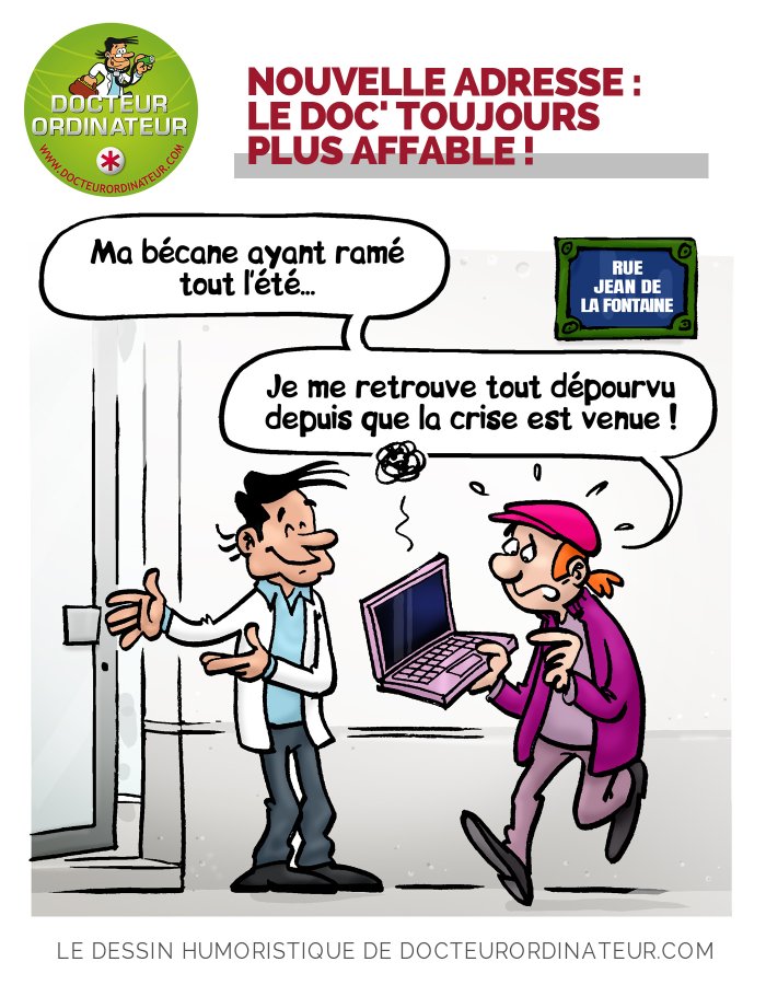 Nouvelle adresse : le Doc' toujours plus affable !