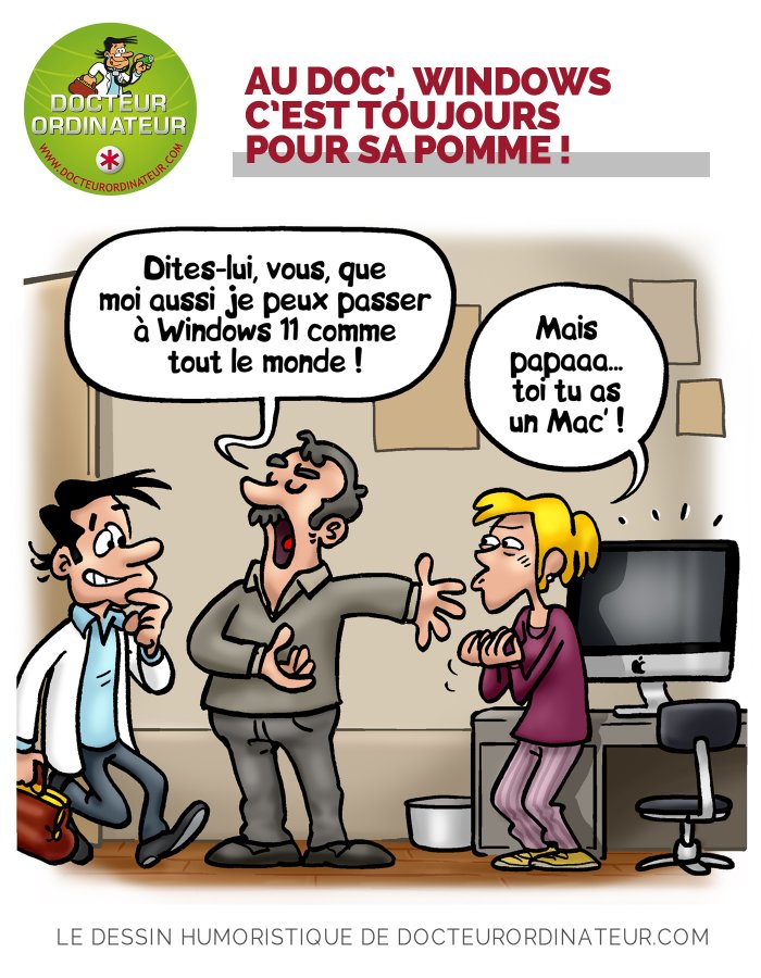 Au Doc', Windows c'est toujours pour sa pomme !