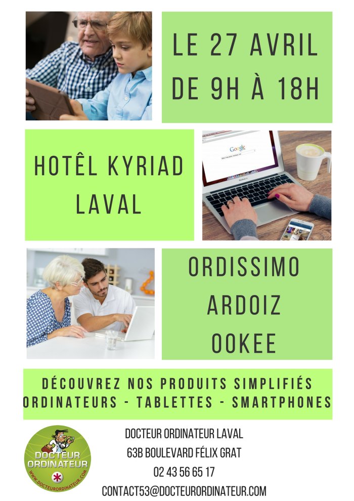 Découvrez la gamme de produits multimédia pour Seniors de Docteur Ordinateur Laval ! 